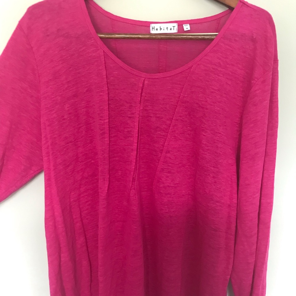 Bright pink lightweight top